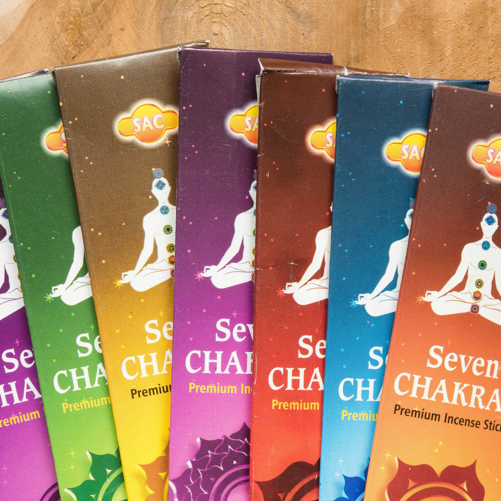 Incense Sticks Set 7 Chakras Knisterwelt