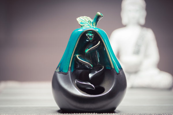 Incense Burner Waterfall Pear front view